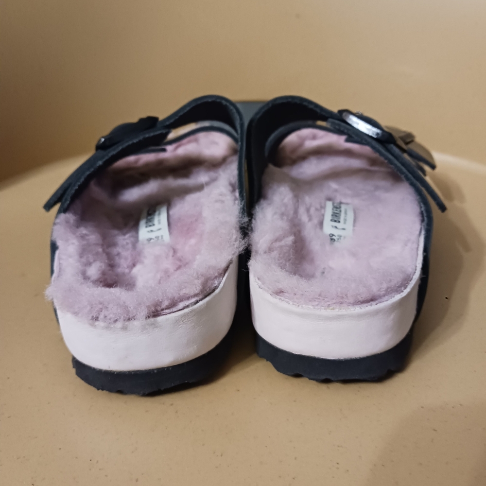 Birkenstock Black Patent Keather Sandals Size 39 - Picture 8 of 10